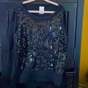 Crewcuts Girls sequined tee